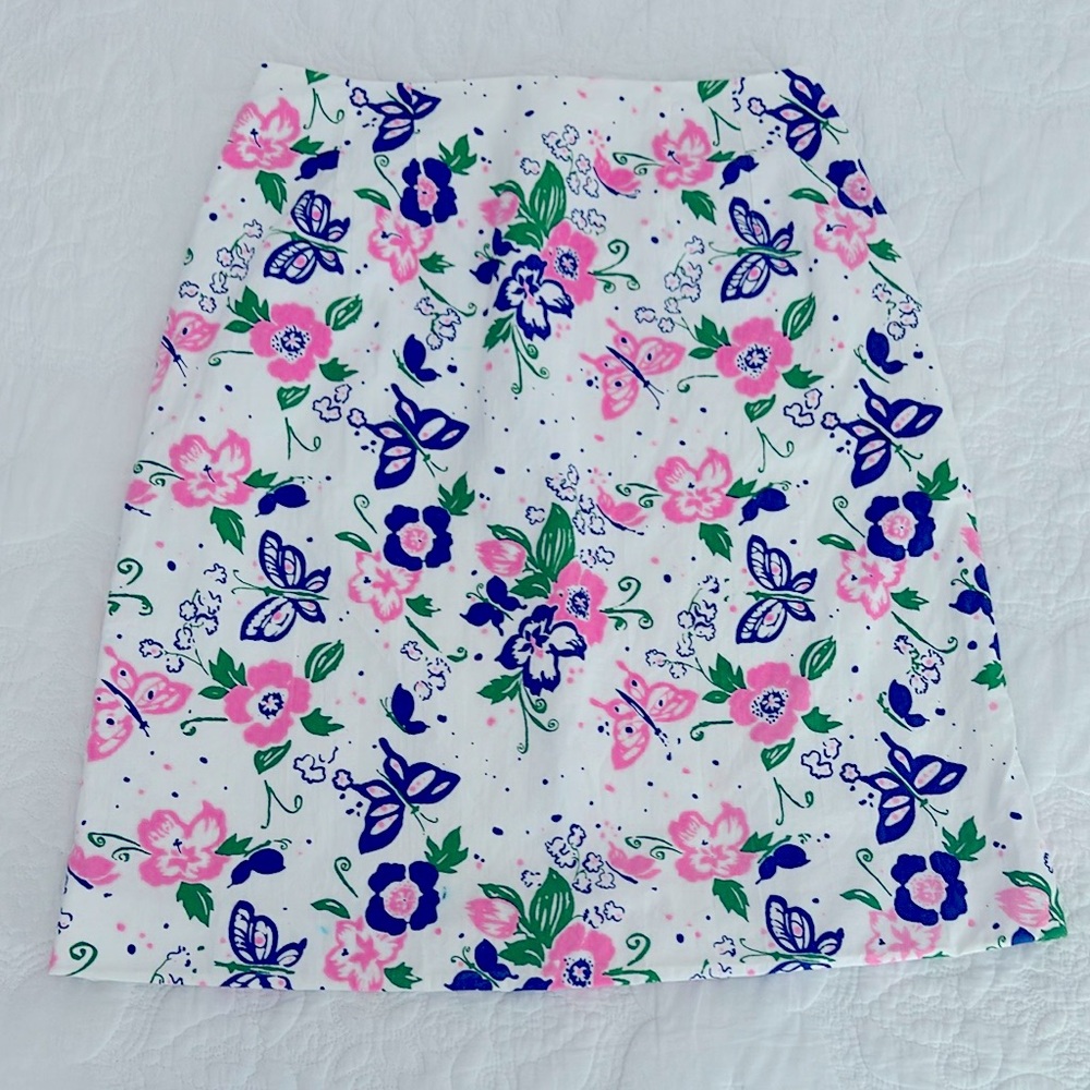 FABULOUS Vintage Lilly Pulitzer Skirt 1980’s Ultimate Print Made in USA 6 8 10